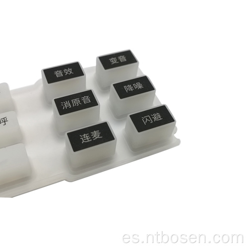 Teclado de silicona de transmisión en vivo personalizado